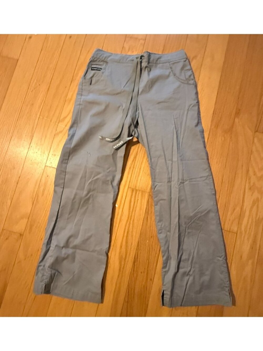 Rampage Women's Small Gray Medical Uniform Scrub Drawstring Pants